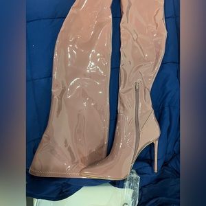 Steve Madden over the knee mauve boots